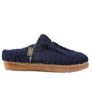 L.L. BEAN Cozy Slipper Slides in Bright Navy SZ 9.5
